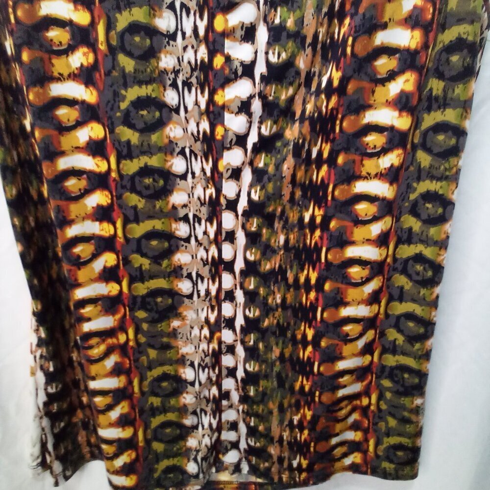 Worthington Blouse PL Petite L Sleeveless Scoop Neck Pattern Colorful - Picture 15 of 15